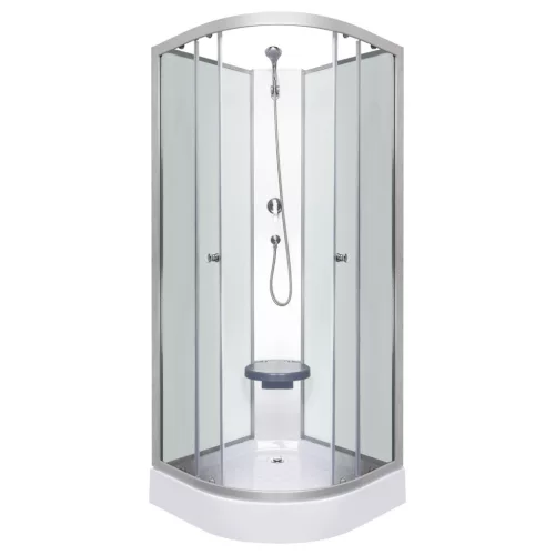 Sprchový kút Evora White 90 so zadným panelom a sprchovou vaničkou