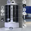 Hydromasážny sprchový kút Mila - čierny