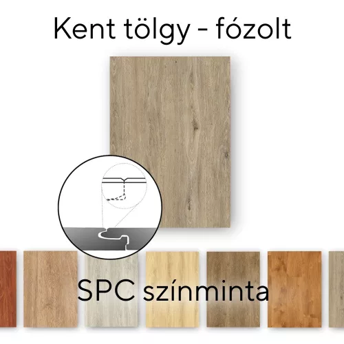 Leziter Kent Oak Vinyl SPC podlaha vzorka/vzorka
