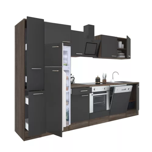 Kuchynská linka Yorki 310 s dolnou rúrou, hornou mrazničkou s chladničkou