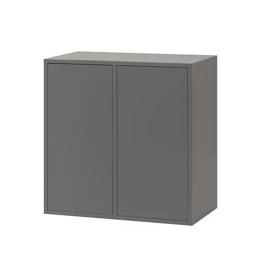 Boxie 2-dverová nástenná skrinka 80x80x37 cm antracitová