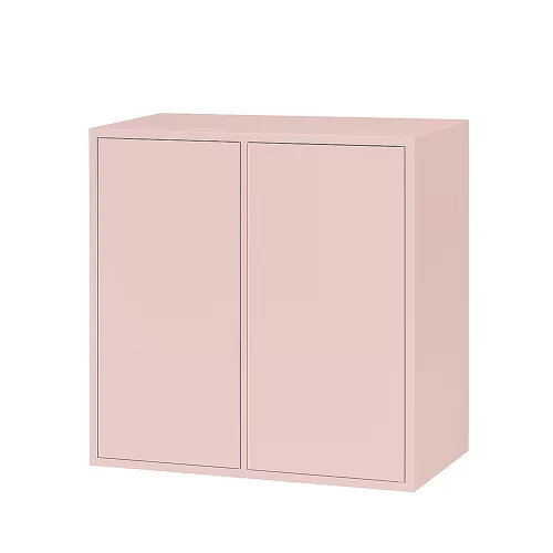 Boxie 2-dverová nástenná skrinka 80x80x37 cm ružová