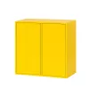 Boxie 2-dverová nástenná skrinka 80x80x37 cm žltá