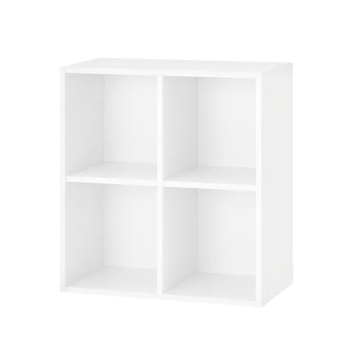 Otvorená nástenná skrinka Boxie 80x80x37 cm biela
