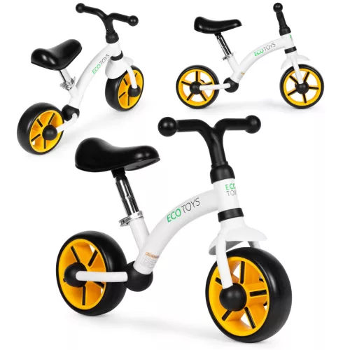 Bežecký bicykel s kolesami EVA nastaviteľné sedadlo čierna