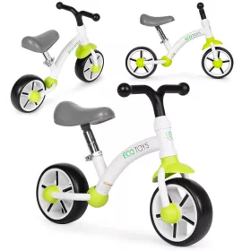 Bežecký bicykel s nastaviteľným sedadlom EVA zelený