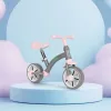 Bežecký bicykel s kolesami EVA nastaviteľné sedadlo sivé