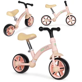   Bežecký bicykel s kolesami EVA a nastaviteľným sedadlom ružovej farby