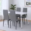 Jedálenský set Renton 4+1 sivočierny