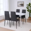 Jedálenský set Jenna 4+1 čierny