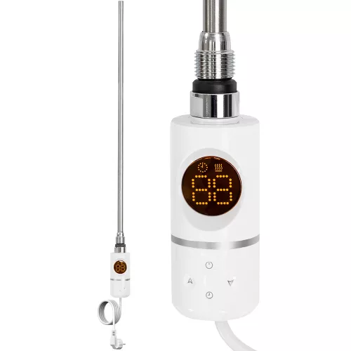 Elektrický ohrievač kaziet pre sušič uterákov s digitálnym termostatom 800W biely