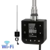 Wifi vykurovacia kazeta na sušenie uterákov pre radiátor s digitálnym termostatom 400W čierna