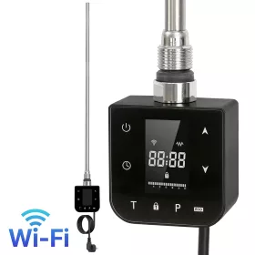   Wifi ohrievač kaziet pre sušič uterákov s digitálnym termostatom 800W čierny