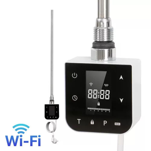Wifi ohrievač kaziet pre sušič uterákov s digitálnym termostatom 800W biely