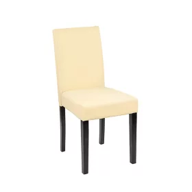 Kožená jedálenská stolička Kelly v béžovej farbe