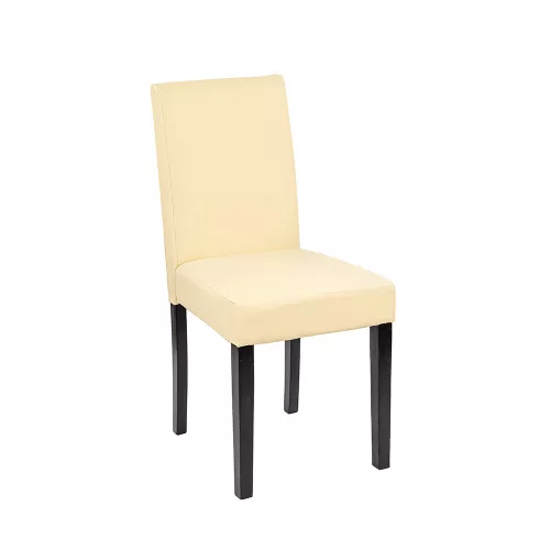 Kožená jedálenská stolička Kelly v béžovej farbe