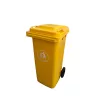 Odpadkový kôš 120 l žltý