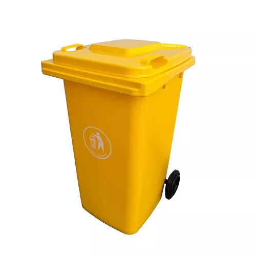 Odpadkový kôš 240 l žltý