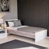 Jednolôžková posteľ Miami 90x200 cm bielo-jork dub