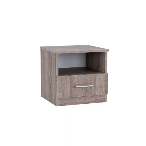 Nočný stolík Miami 1 zásuvka 40x40 cm dub york-york dub