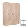 Šatníková skriňa Miami 160x205 cm dub sonoma - dub sonoma