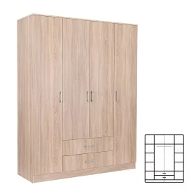   Šatníková skriňa Miami 160x205 cm dub sonoma - dub sonoma
