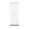 Šatníková skriňa Miami 80x205 cm bielo-jorkský dub