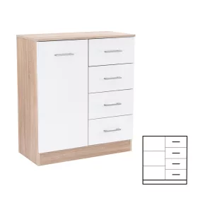   Príborník Miami 1 dvere 4 zásuvky 80x92 cm biely dub sonoma