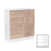 Miami príborník 1 dvere 4 zásuvky 80x92 cm dub sonoma-biela