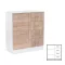 Miami príborník 1 dvere 4 zásuvky 80x92 cm dub sonoma-biela