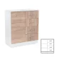Miami príborník 1 dvere 4 zásuvky 80x92 cm dub sonoma-biela