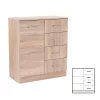Komoda Miami 1-dverová 4 zásuvky 80x92 cm dub sonoma - dub sonoma