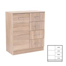   Komoda Miami 1-dverová 4 zásuvky 80x92 cm dub sonoma - dub sonoma