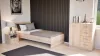Komoda Miami 1-dverová 4 zásuvky 80x92 cm dub sonoma - dub sonoma