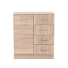 Komoda Miami 1-dverová 4 zásuvky 80x92 cm dub sonoma - dub sonoma