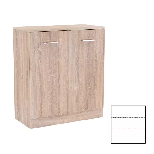Príborník Miami 2 quadruple 80x92 cm dub sonoma - dub sonoma