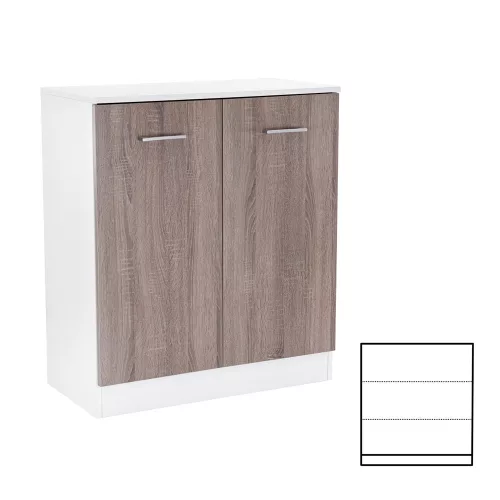 Príborník Miami 2 quadruple 80x92 cm dub york-biela