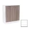 Príborník Miami 2 quadruple 80x92 cm dub york-biela