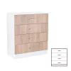 Príborník Miami so 4 zásuvkami 80x92 cm dub sonoma-biela