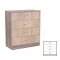 Komoda Miami 4 zásuvky 80x92 cm dub sonoma dub york
