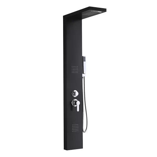Hydromasážny sprchový panel Malaga Black