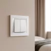 Lusterový spínač Nova bez rampy 105 biely