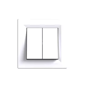 Luster Nova spínač 105 s bielym rámom