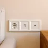 Nova zástrčka, UTP, TV zásuvka s bielym rámčekom