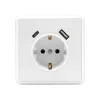 Napájacia zásuvka Nova s konektorom USB biela