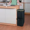 Selektívny zásobník na fľaše s dvoma priehradkami 140 l čierny