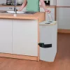 Selektívny zásobník na fľaše s dvoma priehradkami 140 l biely
