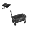 Skladací štandardný záhradný plážový vozík sivý