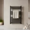 Rovný radiátor na sušenie uterákov 1000x600 mm čierny