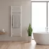 Rovný radiátor na sušenie uterákov 1200x500 mm biely